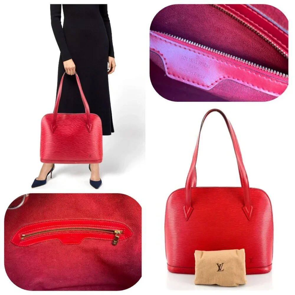 Louis Vuitton Epi Leather Red Lussac Shoulder bag